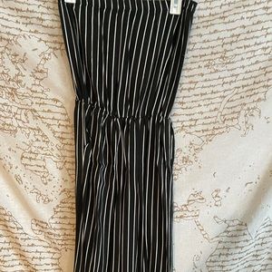 American Eagle don’t ask why striped jumpsuit